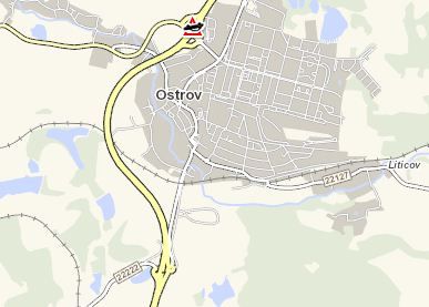 obrázek: Ostrov: U města narazilo vozidlo do svodidel