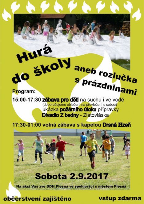 obrázek: Plesná: Město se rozloučí s prázdninami akcí Hurá do školy