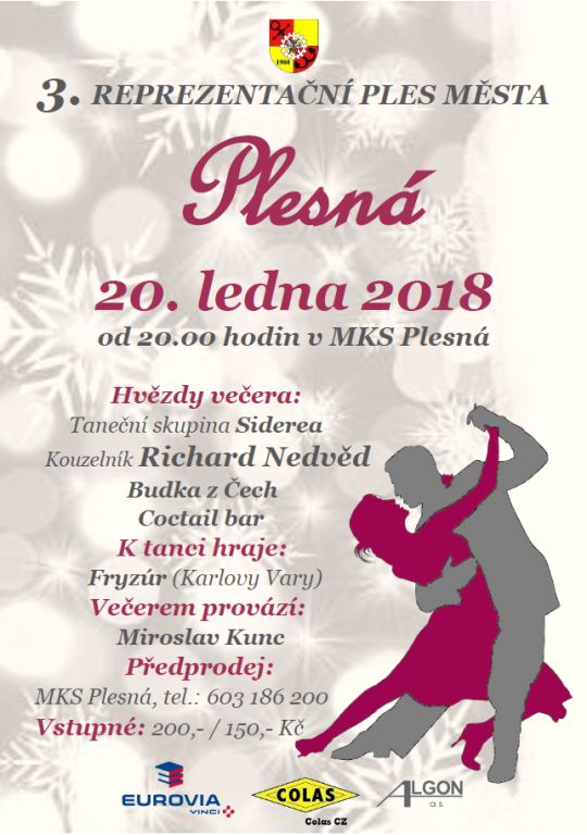 Plesná: Na plese města vystoupí kouzelník Richard Nedvěd