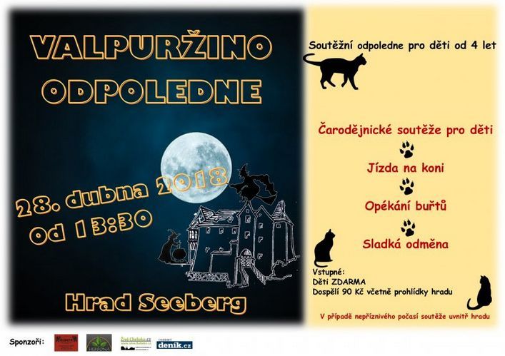 obrázek: Poustka: Hrad Seeberg zve na Valpuržino odpoledne