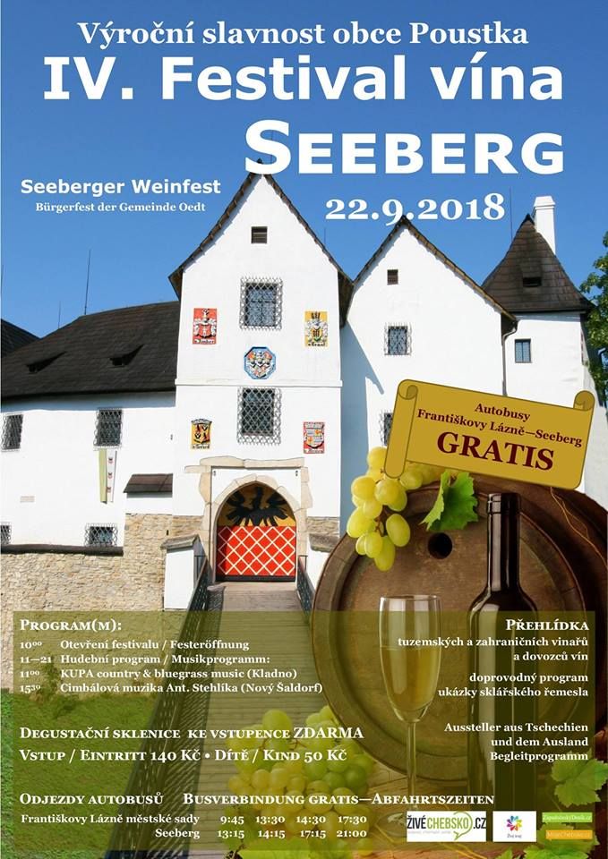 obrázek: Poustka: Na hradě Seeberg proběhne IV. Festival vína