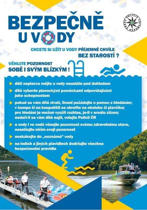Region: Policie spustila preventivní akci Bezpečně u vody