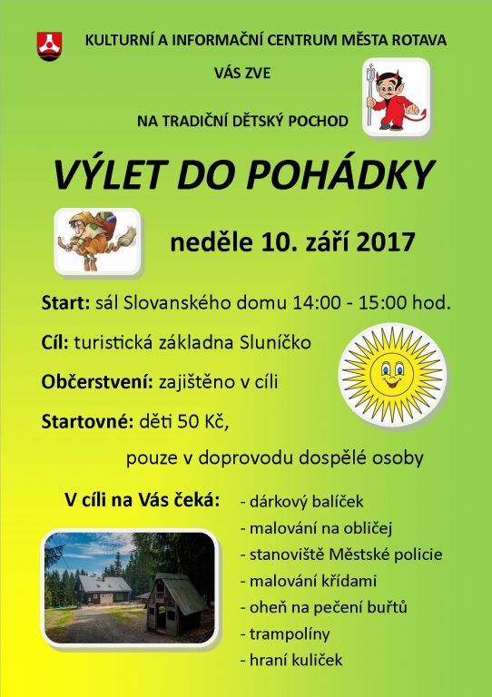 Rotava: Příští neděli město pořádá Výlet do pohádky
