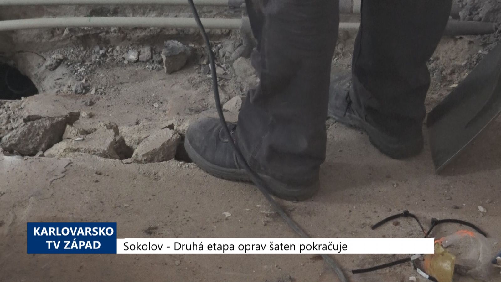 Sokolov: Druhá etapa oprav šaten pokračuje (TV Západ)
