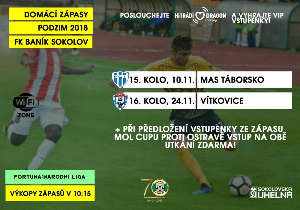 Sokolov FK Baník zve na podzimní domácí zápasy ZPRÁVY Karlovarský