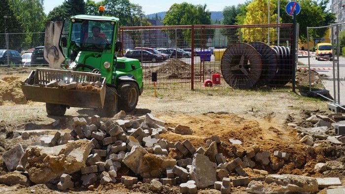 obrázek: Sokolov: Stavební práce ve městě probíhají hladce