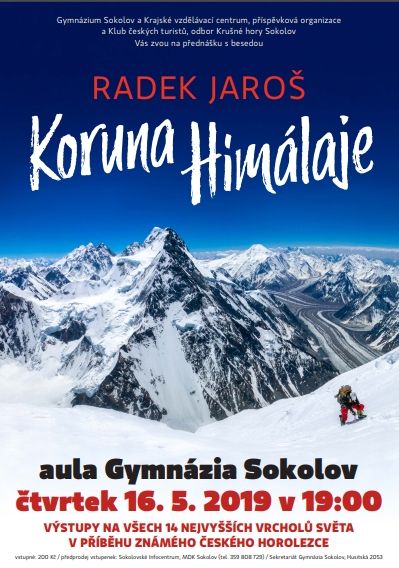 obrázek: Sokolov: V gymnáziu se bude konat přednáška Radka Jaroše