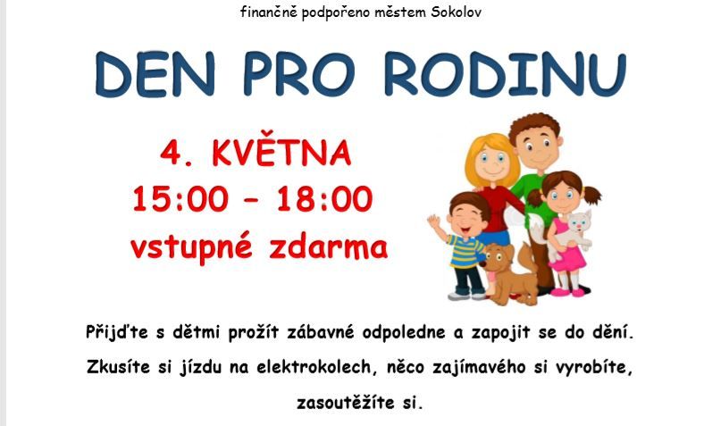 obrázek: Sokolov: V sobotu se koná akce Den pro rodinu