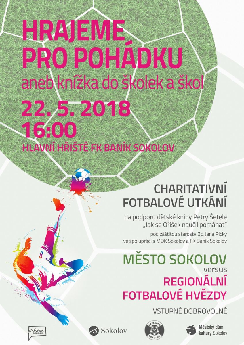 Sokolov: Ve městě proběhne benefiční utkání Hrajeme pro pohádku