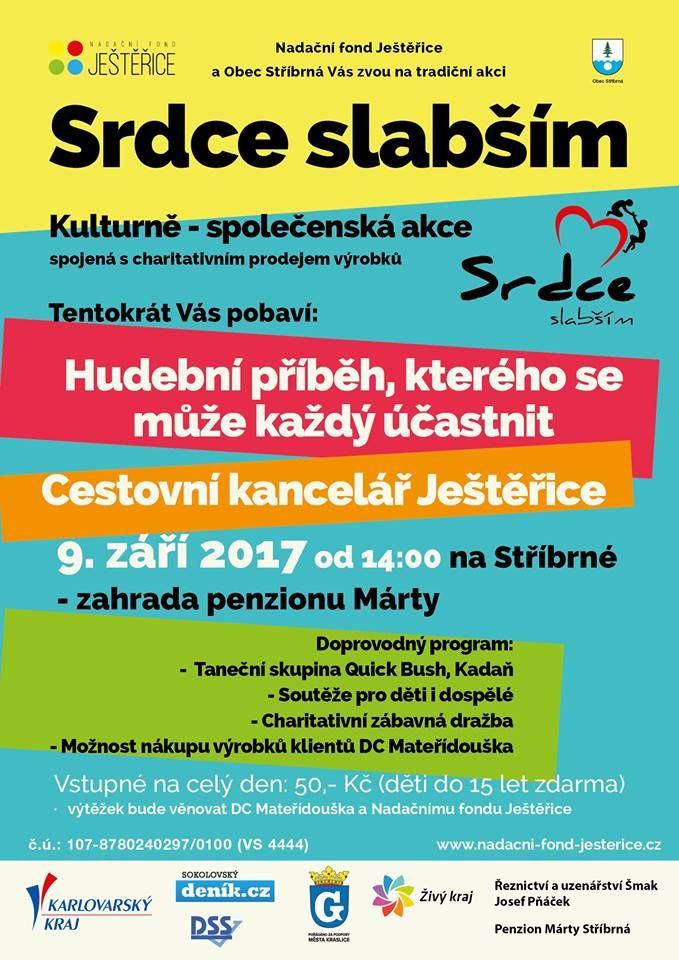 Stříbrná: Obec pořádá charitativní akci Srdce slabším