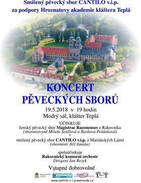 Teplá: V klášteře se uskuteční Koncert pěveckých sborů