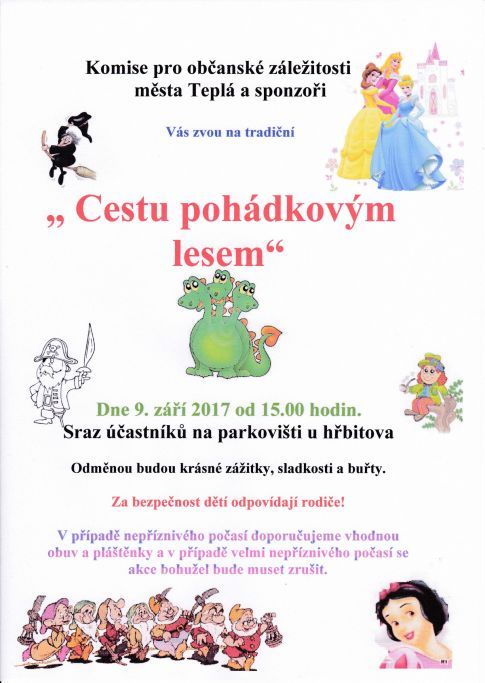 Teplá: Vydejte se v sobotu za zážitky pohádkovým lesem