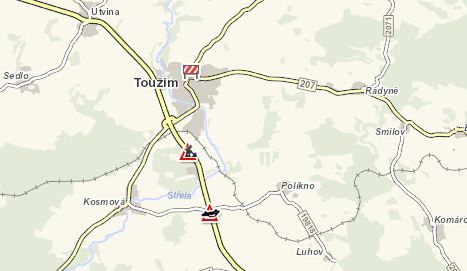 obrázek: Toužim: Střet náklaďáku a traktoru