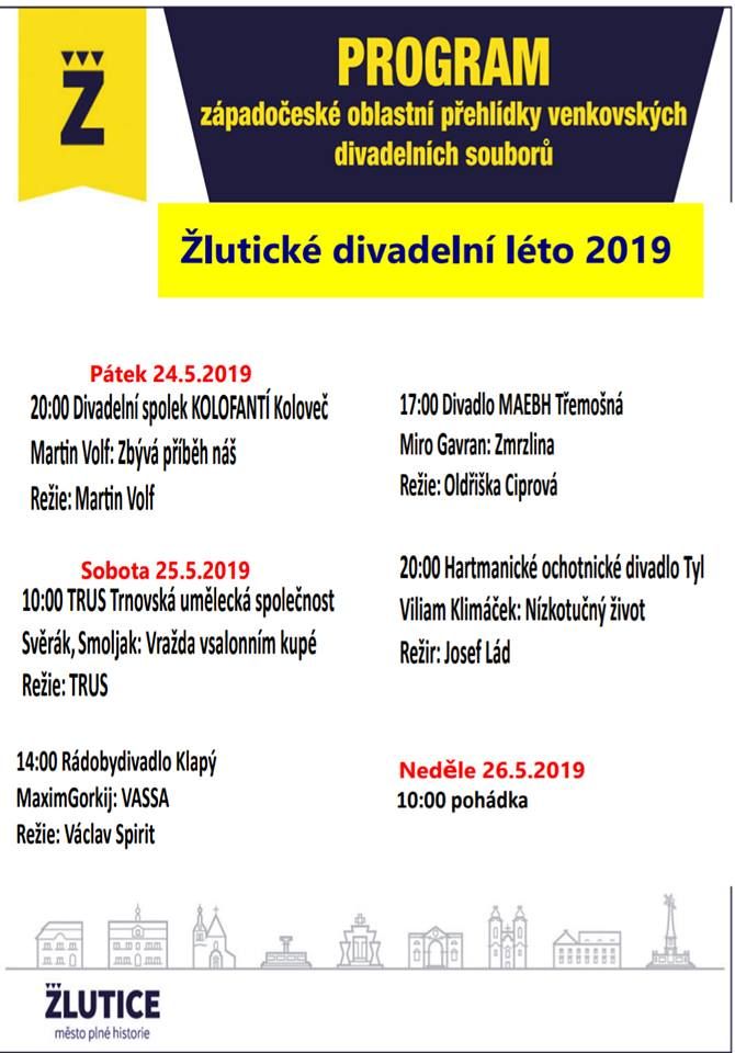 V květnu se bude konat již 48. Žlutické divadelní léto
