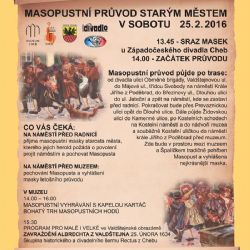 Cheb: Masopust a trhy v muzeu se blíží
