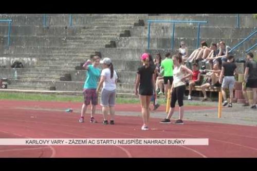 Foto: Karlovy Vary: Zázemí sportovců na AC Start nejspíše nahradí buňky (TV Západ)