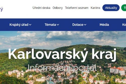 Foto: Karlovarský  kraj: Dnes byl spuštěn nový krajský web