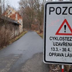 Karlovy Vary: Cyklostezku z Třeboňské do Staré Role uzavře rekonstrukce lávky
