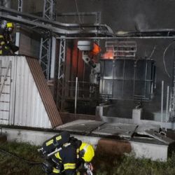 V Plzni hořel transformátor v areálu teplárny. Chemická laboratoř odebrala vzorky