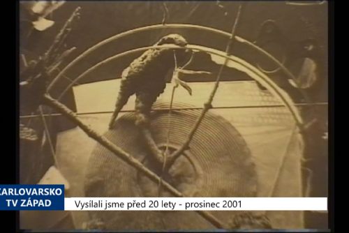 Foto: 2001 – Cheb: V Galerii 4 vystavuje zátiší Rudo Prekop (TV Západ)