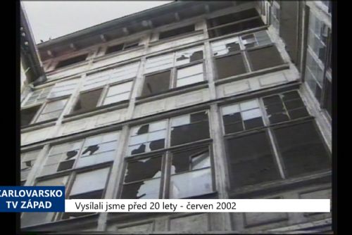 Foto: 2002 – Cheb: Muzeum opraví budovu na náměstí (TV Západ)