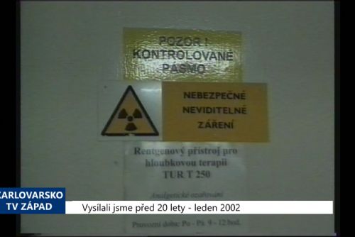Foto: 2002 – Cheb: Nemocnice získá nový lineární urychlovač (TV Západ)