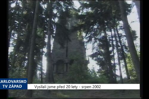 obrázek:2002 – Cheb: Nově nabytou Bismarckovu věž chce město opravit (TV Západ)