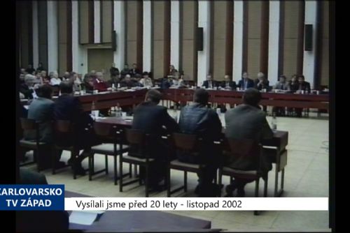 Foto: 2002 – Cheb: Nové Zastupitelstvo napoprvé nezvolilo vedení města (TV Západ)