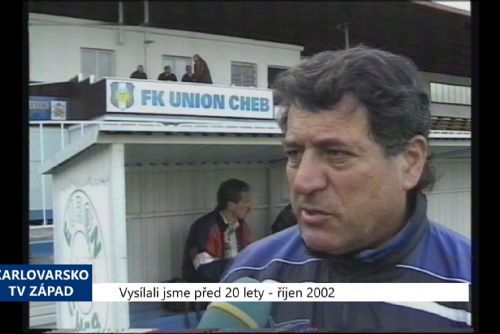Foto: 2002 – Cheb: Po výhře nad béčkem Buldoků se Union vrátil na čelo tabulky (TV Západ)