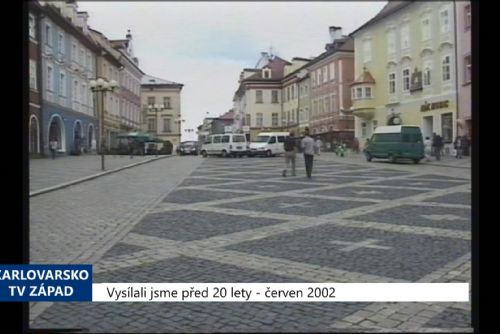 Foto: 2002 – Cheb: Sobotní trhy v horní části náměstí mají pokračovat (TV Západ)