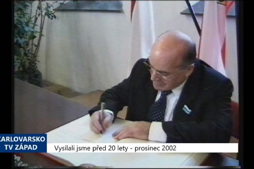 Foto: 2002 – Cheb: Spolupráce s Nižním Tagilem by se měla rozšířit (TV Západ)