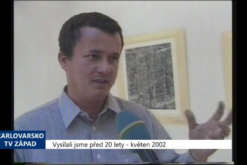 Foto: 2002 – Cheb: V Galerii G4 vystavuje Tono Stano (TV Západ)