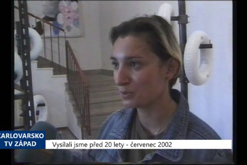 Foto: 2002 – Cheb: v Galerii U kamene vystavuje Petra Valentová (TV Západ)