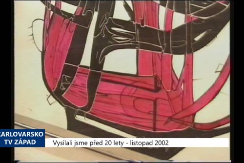 Foto: 2002 – Cheb: V GVU vystavuje surrealistka Alena Nádvorníková (TV Západ)