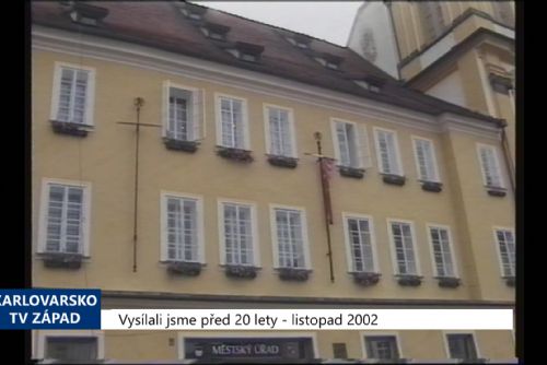 Foto: 2002 – Cheb: Vypsána výběrka na místa všech vedoucích Odborů města (TV Západ)