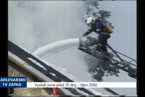 Foto: 2002 – Chodov: Při požáru autodílny uhořel mechanik (TV Západ)