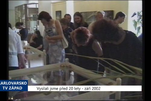 Foto: 2002 – Františkovy Lázně: Výstava Setkání spojuje miniatury s obrazy (TV Západ)
