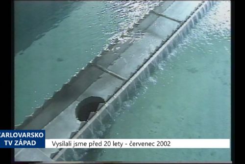 Foto: 2002 – Nebanice: Rekonstrukce úpravy vody vyšla na 134 milionů (TV Západ)