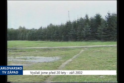 Foto: 2002 – Sokolov: Město koupí lesopark za autobusovým nádražím (TV Západ)