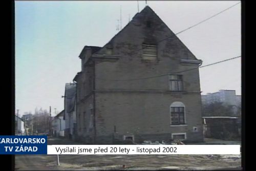 Foto: 2002 – Sokolov: Vyhořelou ubytovnu město prodává (TV Západ)