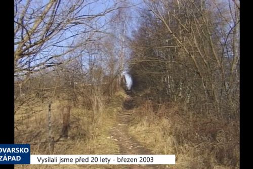 Foto: 2003 – Cheb: Budování městské cyklostezky má pokračovat (TV Západ)