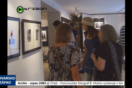 Foto: 2003 – Cheb: Francouzský fotograf B. Molins vystavuje v G4 (TV Západ)