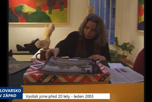 Foto: 2003 – Cheb: Galerie sdružuje Ateliér a chystá Chebské dvorky (TV Západ)