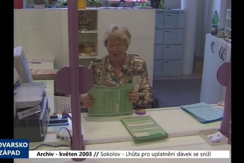 Foto: 2003 – Cheb: Lhůta pro uplatnění dávek se zkrátí (TV Západ)