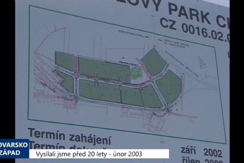 Foto: 2003 – Cheb: Město eviduje první zájemce o investice v PP (TV Západ)