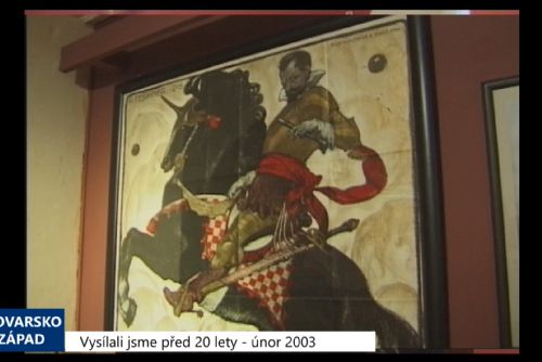 Foto: 2003 – Cheb: Muzeum si výstavou připomíná výročí 130. let (TV Západ)