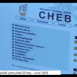 2003 – Cheb: Návody na řešení situací najdou nyní občané na webu města (TV Západ)