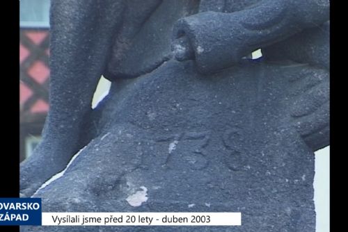 Foto: 2003 – Cheb: Obě kašny na náměstí projdou zásadní rekonstrukcí (TV Západ)
