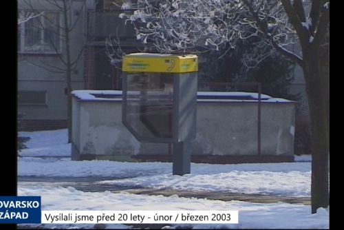 Foto: 2003 – Cheb: Poplatky za odpady budou mít výjimky (TV Západ)