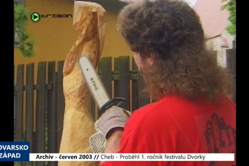 Foto: 2003 – Cheb: Proběhl 1. ročník festivalu Dvorky (TV Západ)